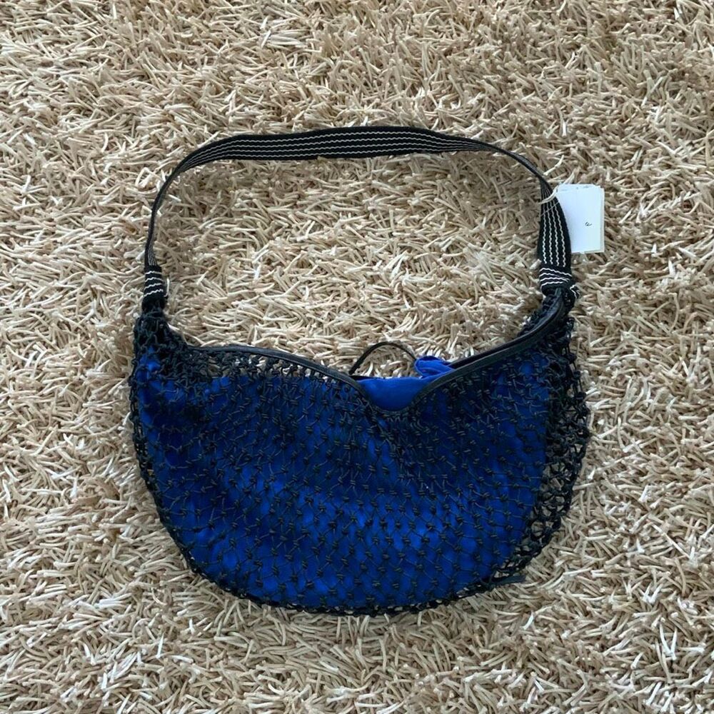 Free People Silver Springs Sling Bag Dark Blue - Picture 2 of 6